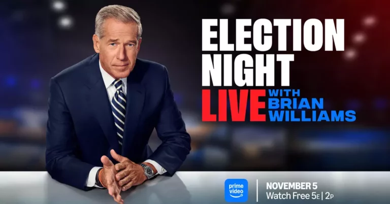 Amazon Prime Video Announces Live Election Night Special with Brian Williams 1 Amazon Prime Video Announces Live Election Night Special with Brian Williams